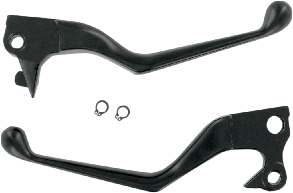 Drag Specialties Wide Blade Lever Set - Black (Pair)