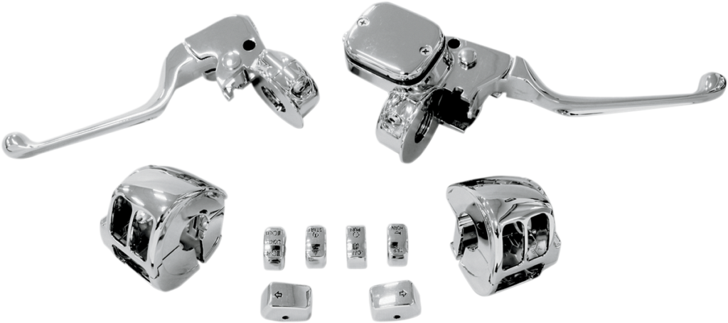 Drag Specialties Handlebar Control Kit with Mechanical Clutch - '11-'17 Dyna/Softail