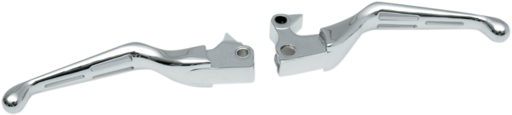 Drag Specialties Slotted Wide Blade Lever Set - Chrome (Pair)