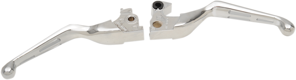 Drag Specialties Slotted Wide Blade Lever Set - Chrome (Pair)