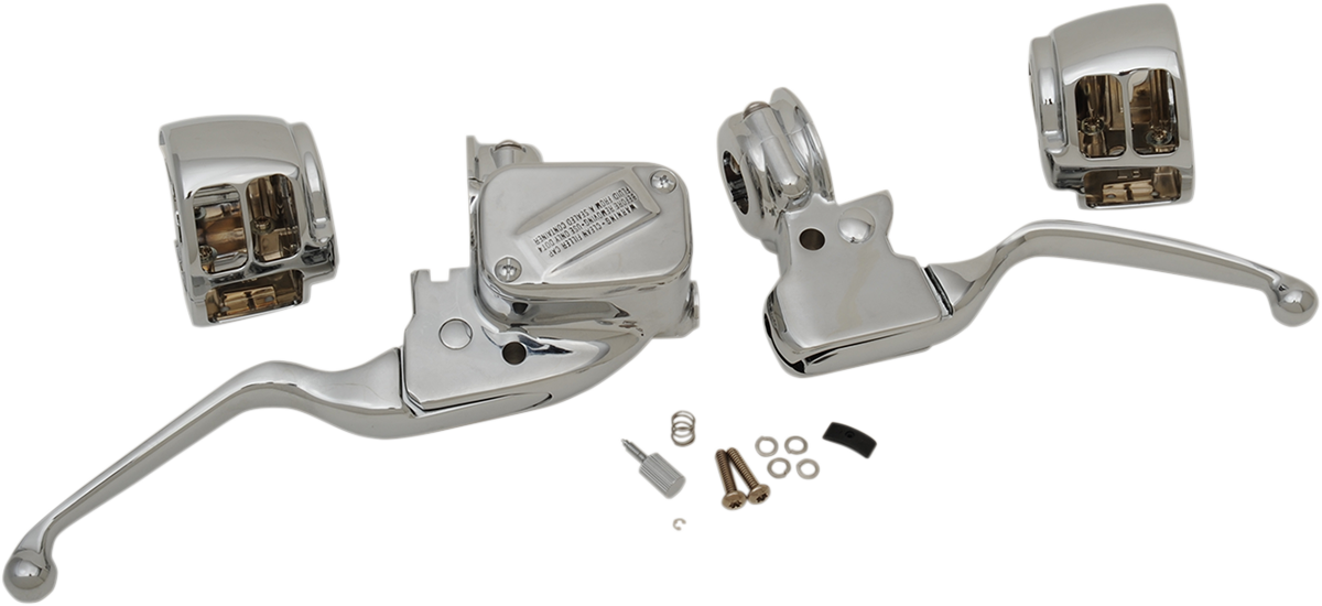Drag Specialties Handlebar Control Kit with Mechanical Clutch - '15+ Softail