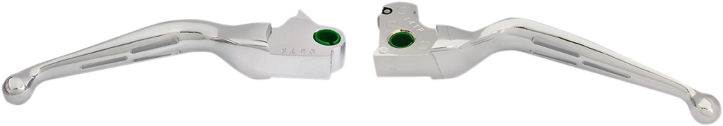 Drag Specialties Slotted Wide Blade Lever Set - Chrome (Pair)