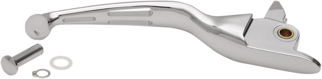 Drag Specialties Slotted Wide Blade Replacement Brake Lever - Chrome