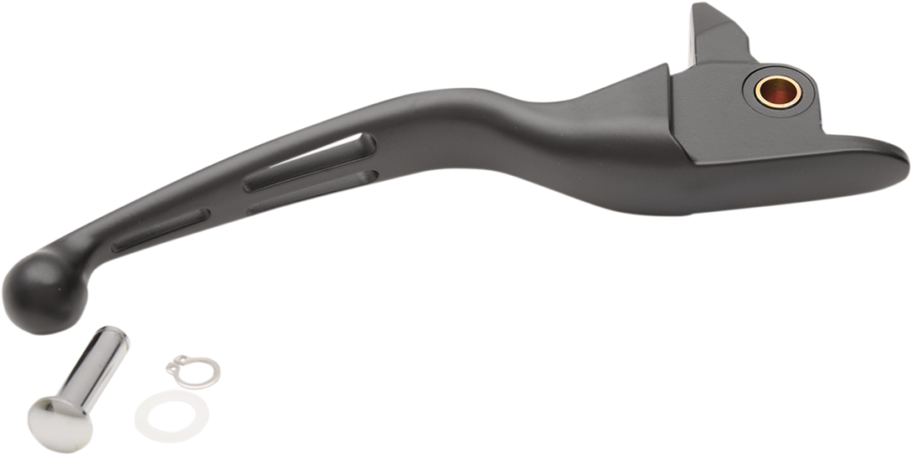 Drag Specialties Slotted Wide Blade Replacement Brake Lever - Black