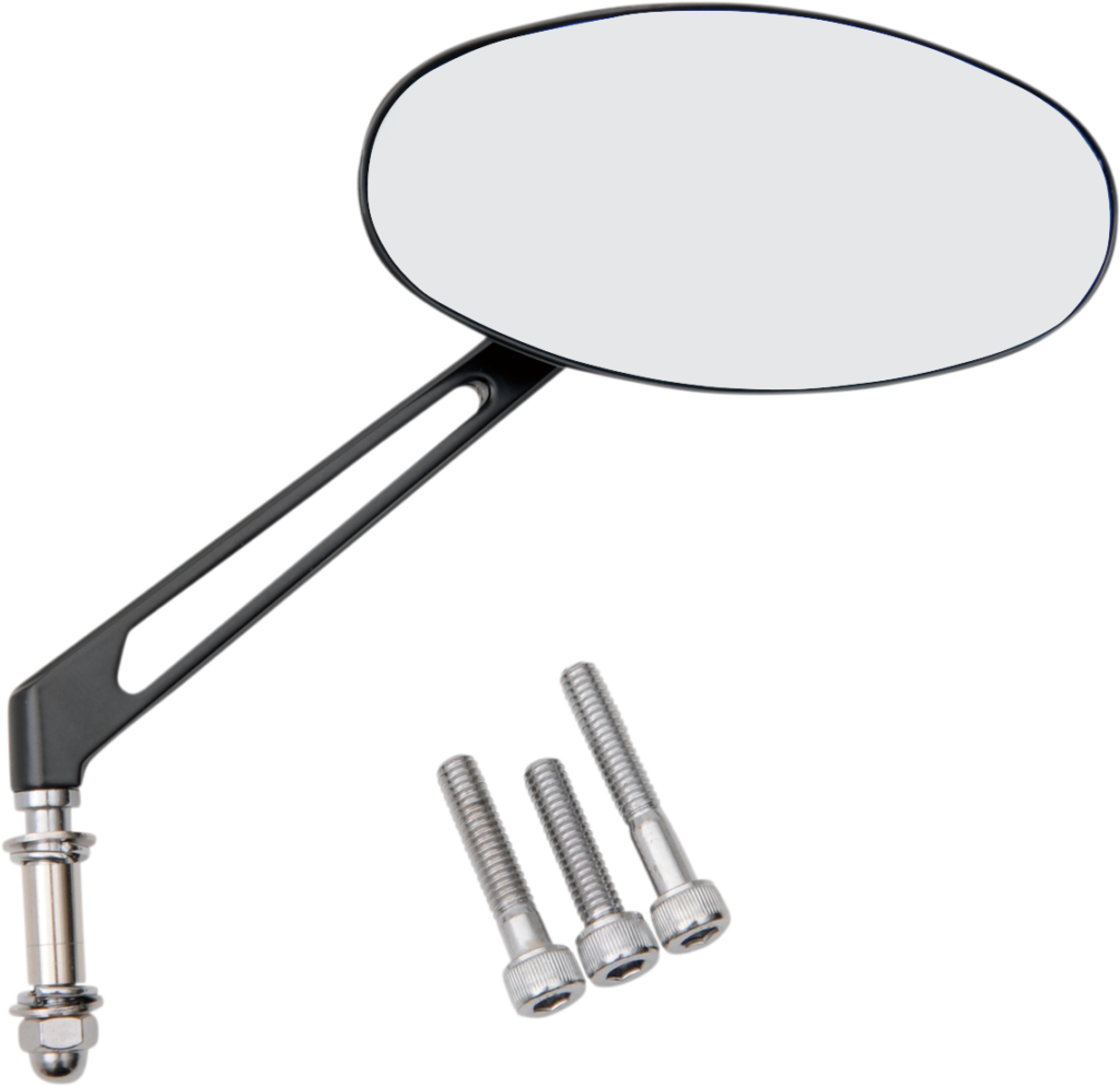 Drag Specialties Mirror - Stealth I - Side View - Oval - Black