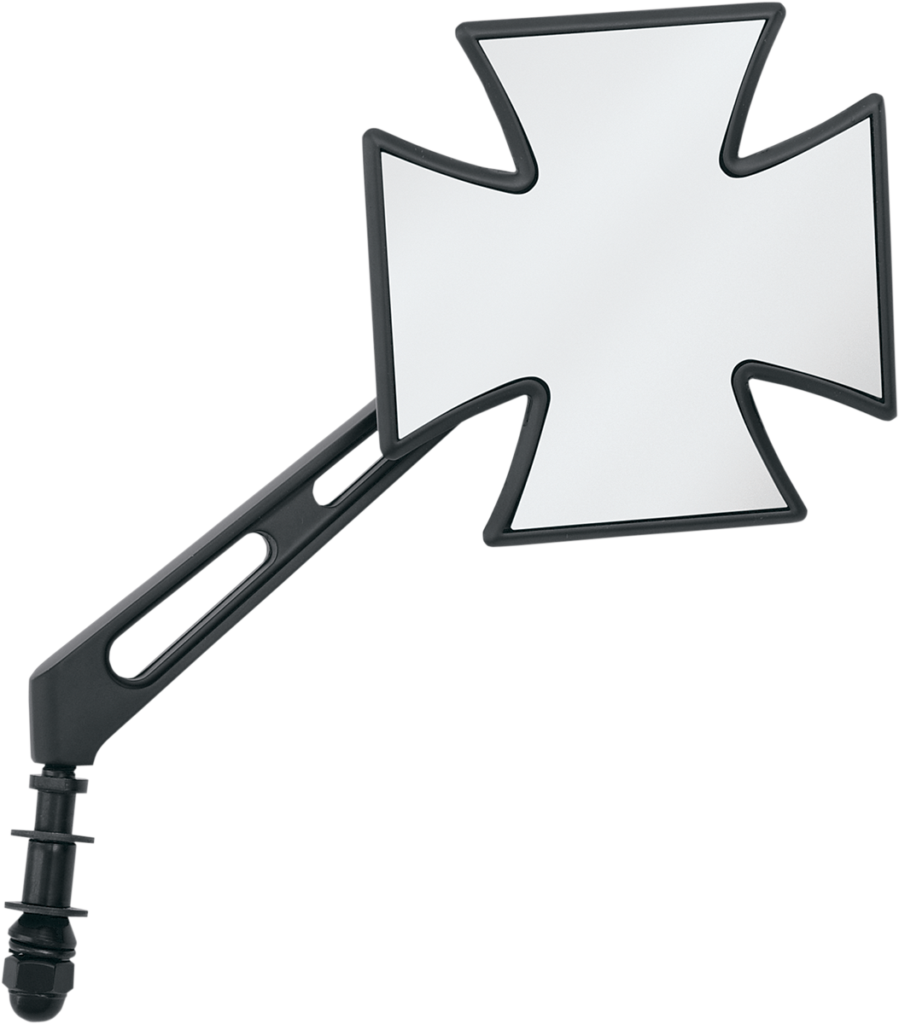 Drag Specialties Mirror - Side View - Maltese - Black - Air-Glide Stem - Each