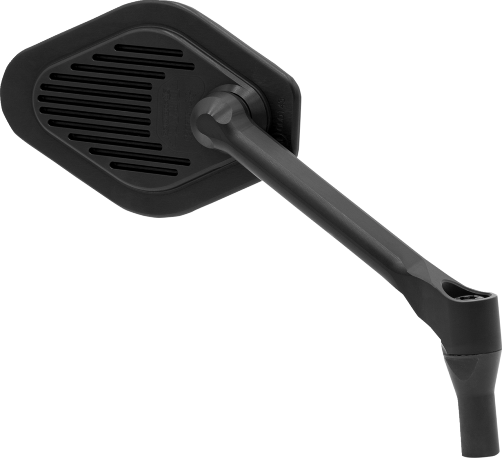 Drag Specialties Mirror - Adjustable - Diamond - Black - Short Stem - Right