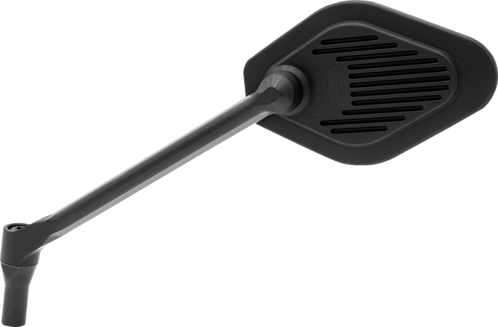 Drag Specialties Mirror - Adjustable - Diamond - Black - Long Stem - Left