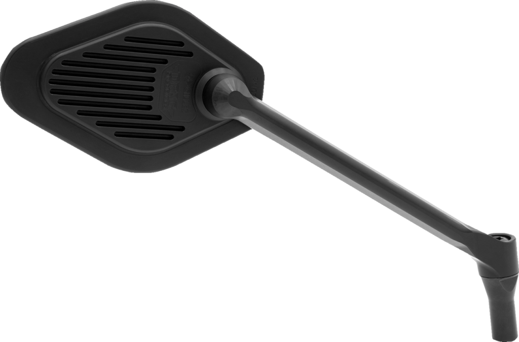 Drag Specialties Mirror - Adjustable - Diamond - Black - Long Stem - Right