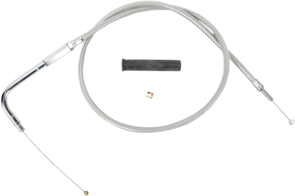 Drag Specialties Stainless Braided Throttle Cable - 36-3/4"