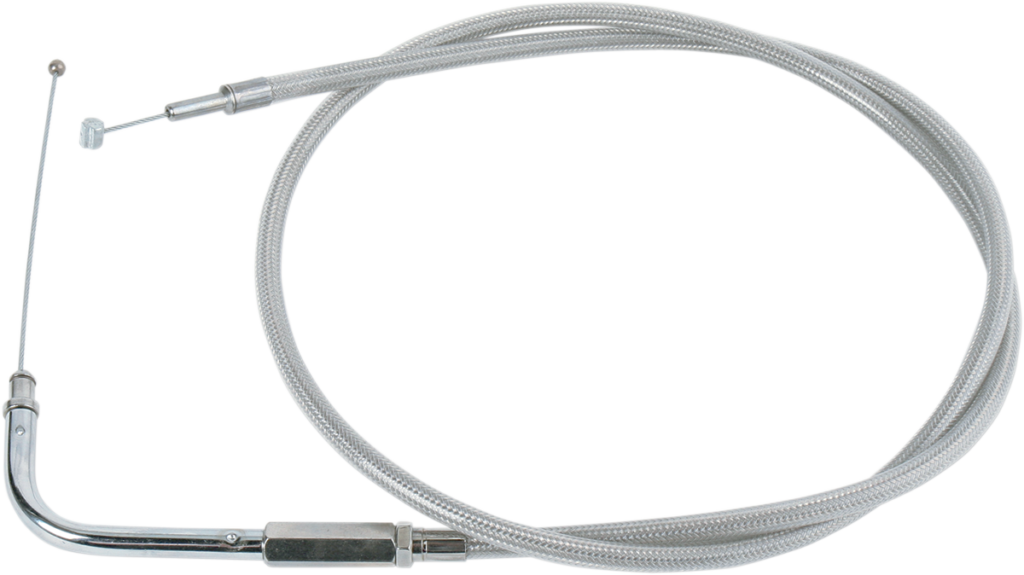 Drag Specialties Stainless Braided Throttle Cable - 39-1/2"