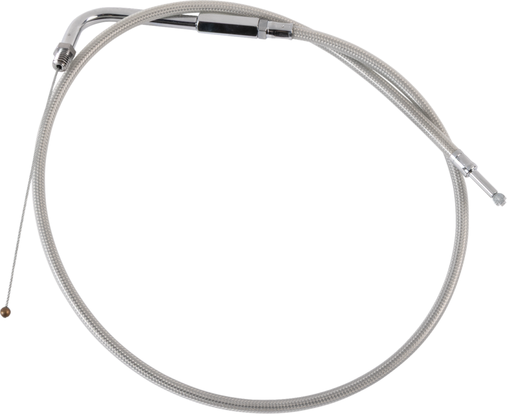 Drag Specialties Stainless Braided Throttle Cable - 30"