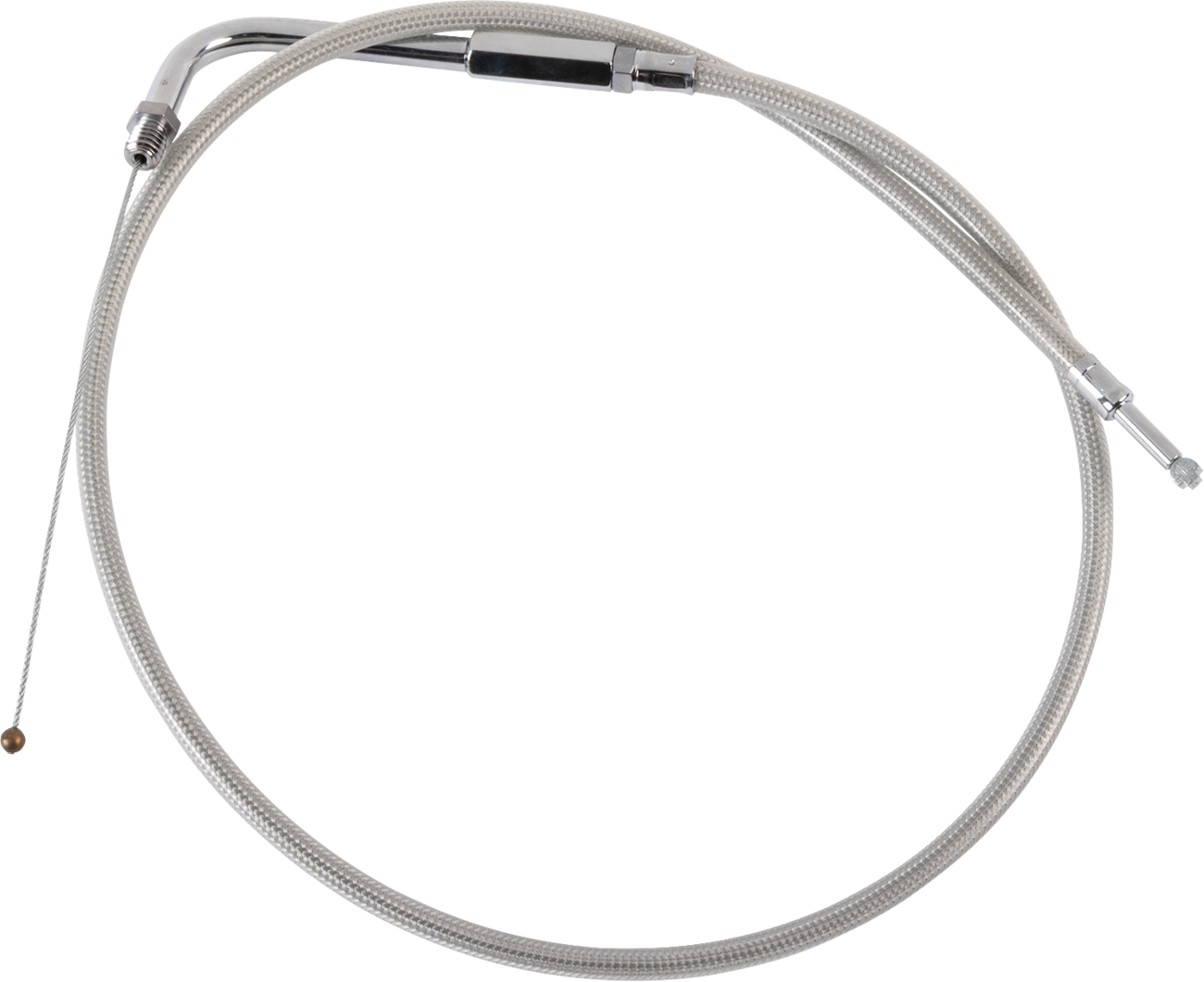 Drag Specialties Stainless Braided Throttle Cable - 30"