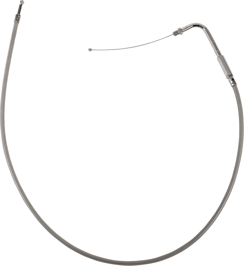 Drag Specialties Stainless Braided Throttle Cable - 32-1/2"