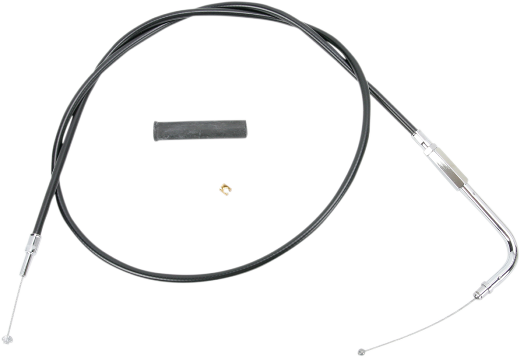 Drag Specialties Black Vinyl Throttle Cable - 48-1/2"