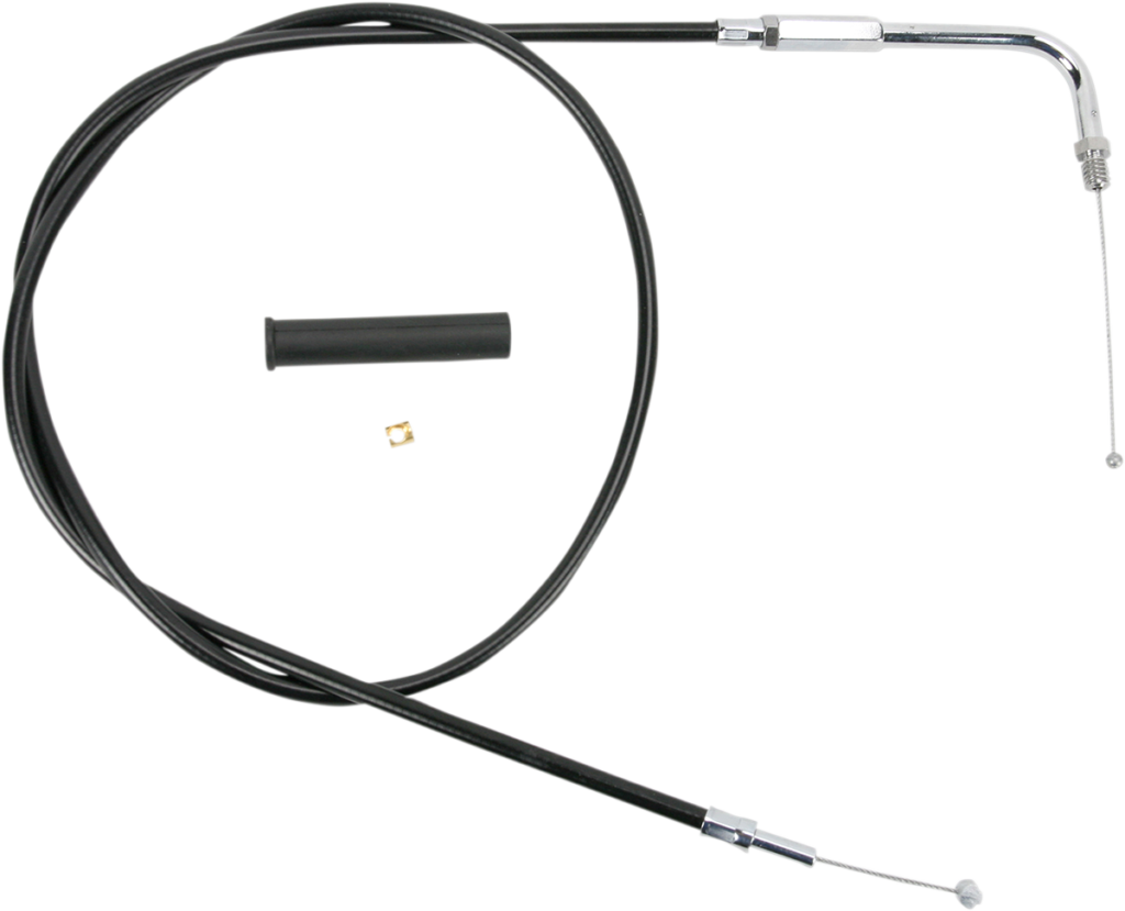 Drag Specialties Black Vinyl Throttle Cable - 44"