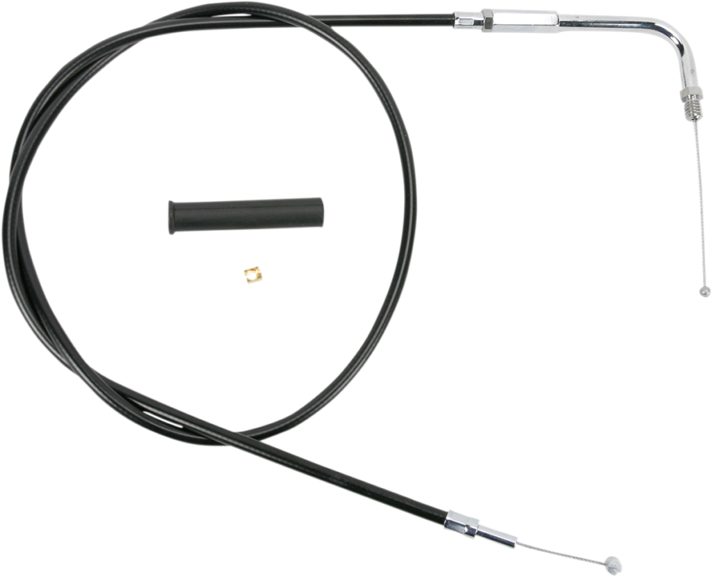 Drag Specialties Black Vinyl Throttle Cable - 48"