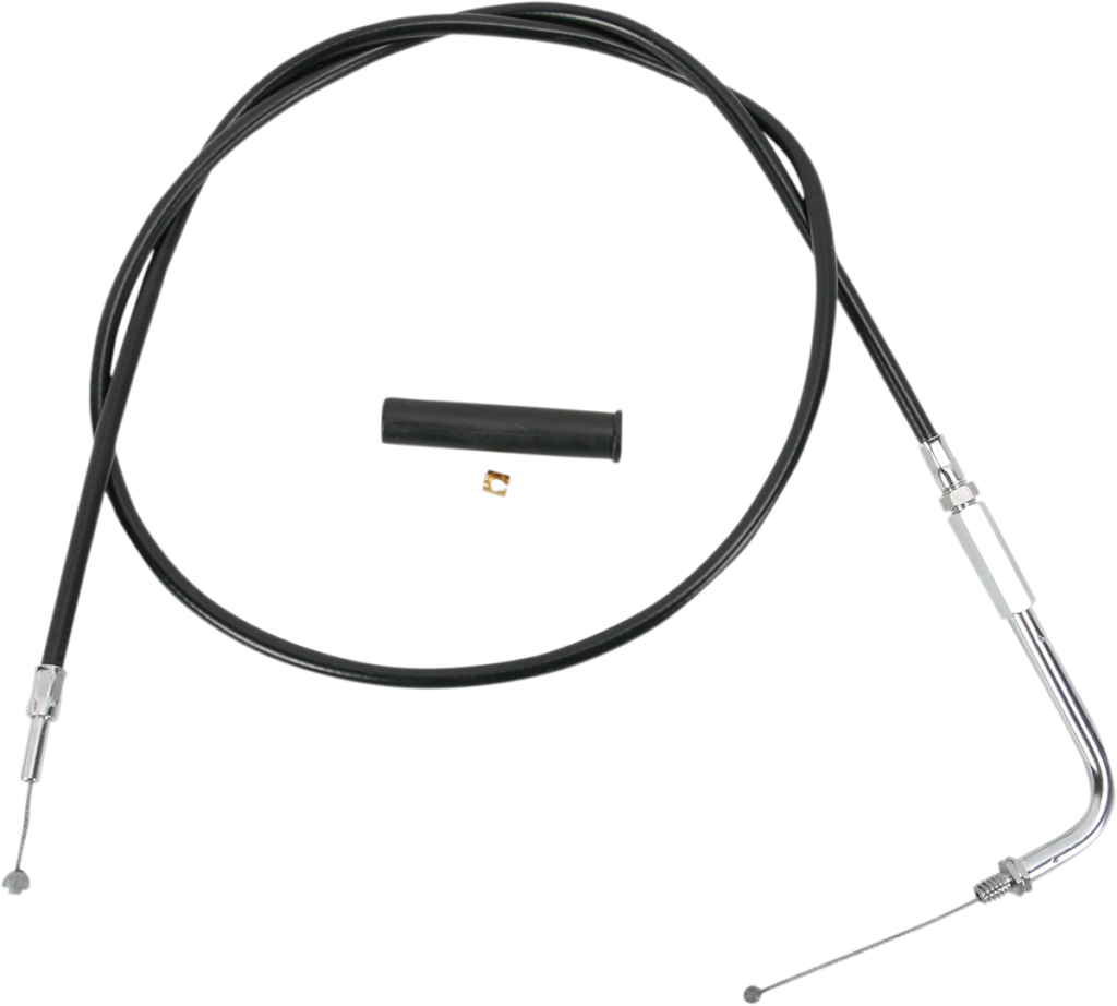 Drag Specialties Black Vinyl Throttle Cable - 38"