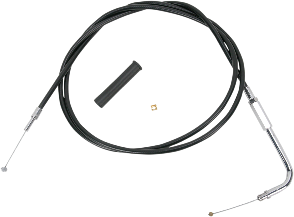 Drag Specialties Black Vinyl Throttle Cable - 24-1/2"