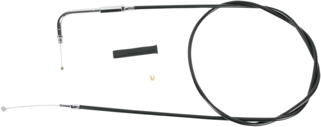 Drag Specialties Black Vinyl Throttle Cable - 50"