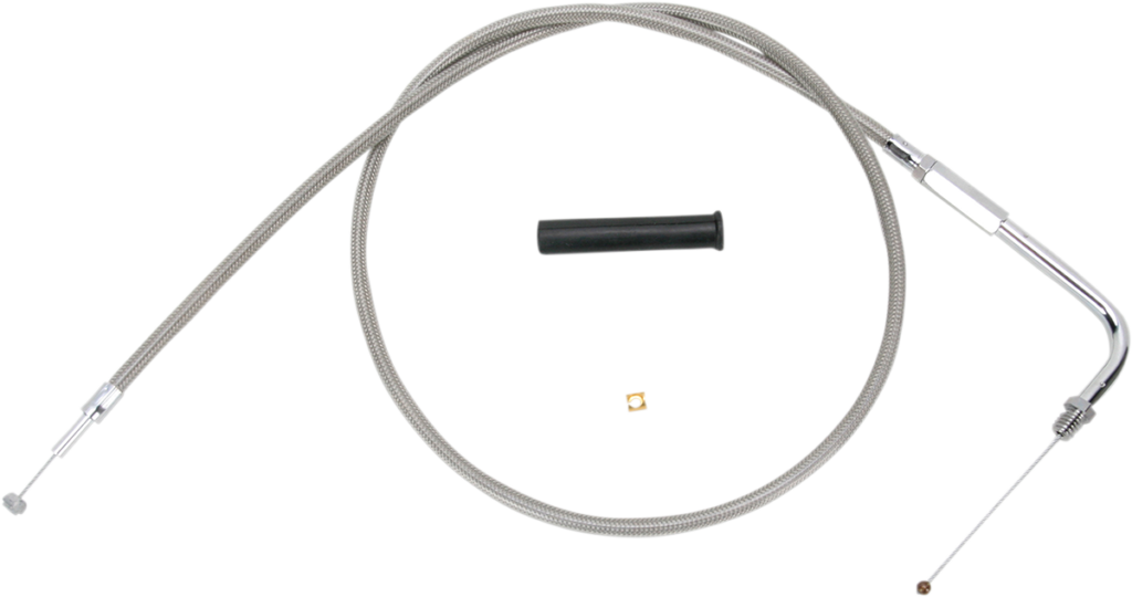 Drag Specialties Stainless Braided Throttle Cable - 30"