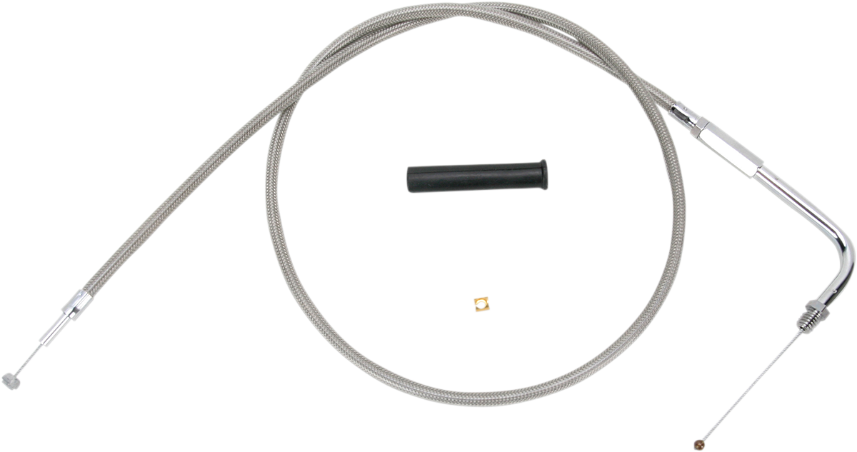 Drag Specialties Stainless Braided Throttle Cable - 30"