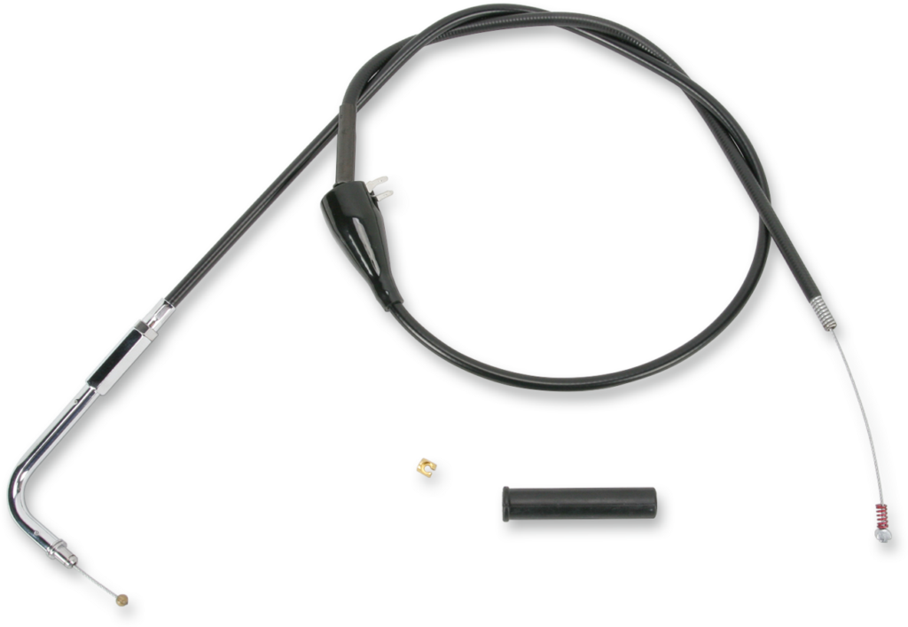 Drag Specialties Black Vinyl Idle Cable - 34-3/4"