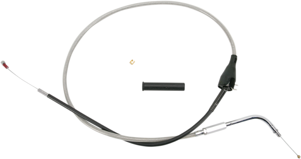 Drag Specialties Stainless Braided Idle Cable - 30"