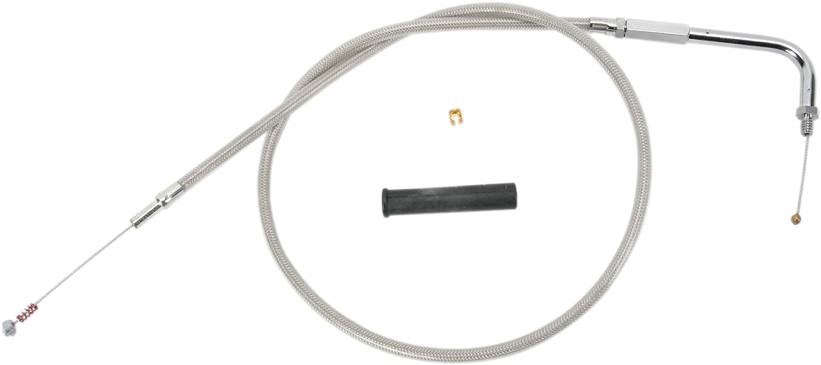 Drag Specialties Stainless Braided Idle Cable - 50"