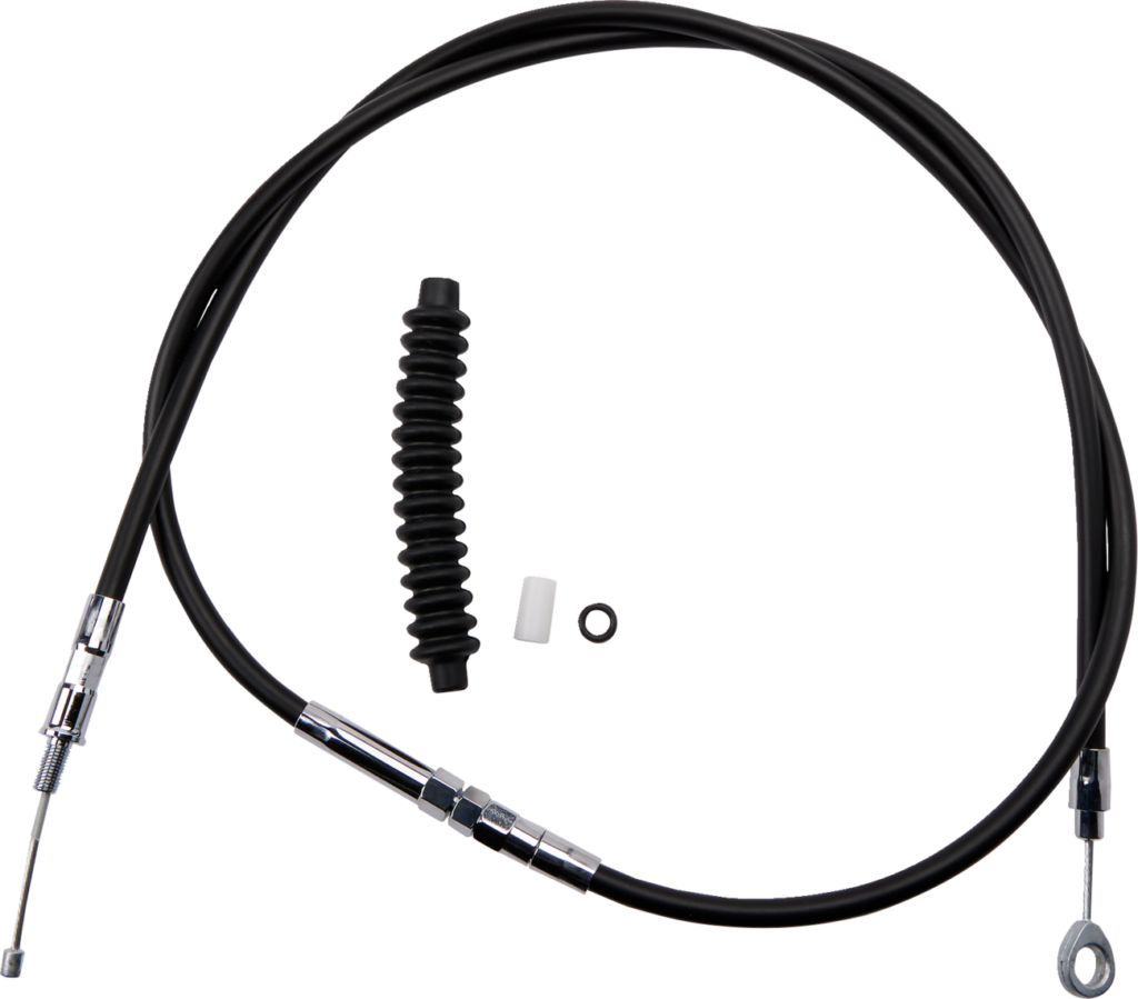 Drag Specialties High-Efficiency Black Vinyl Clutch Cable - 62-11/16"