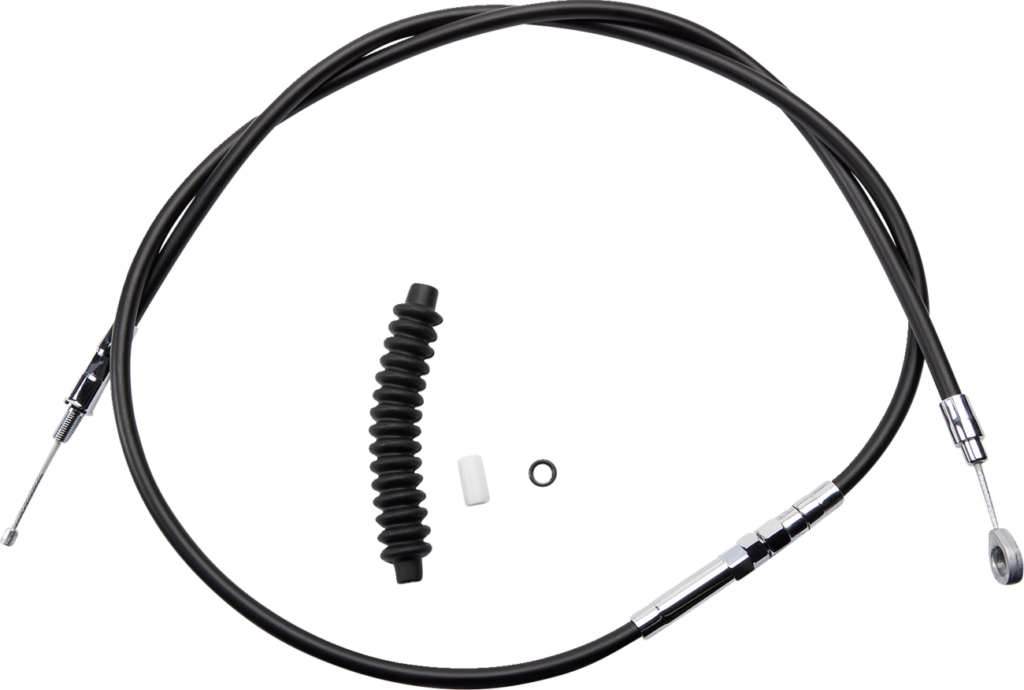 Drag Specialties High-Efficiency Black Vinyl Clutch Cable - 64-11/16"