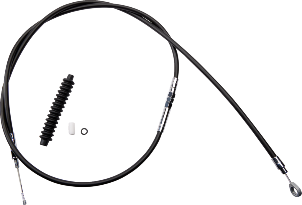 Drag Specialties High-Efficiency Black Vinyl Clutch Cable - 72-11/16"