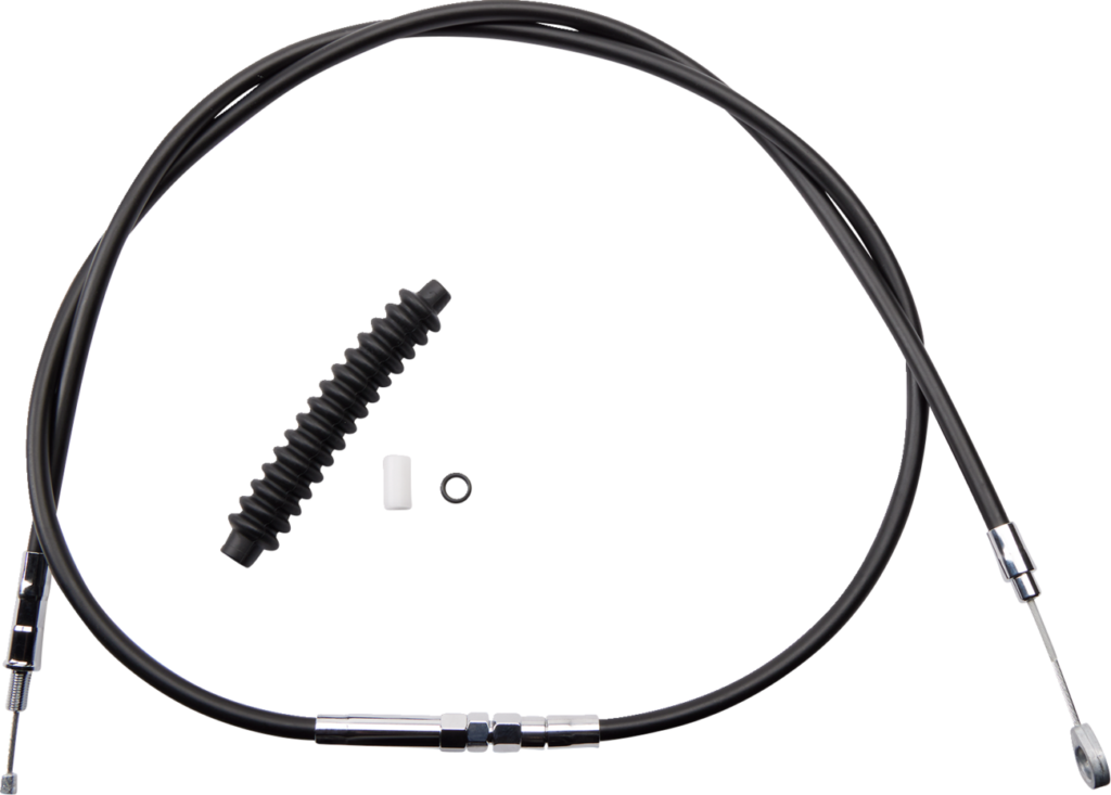 Drag Specialties High-Efficiency Black Vinyl Clutch Cable - 66-11/16"