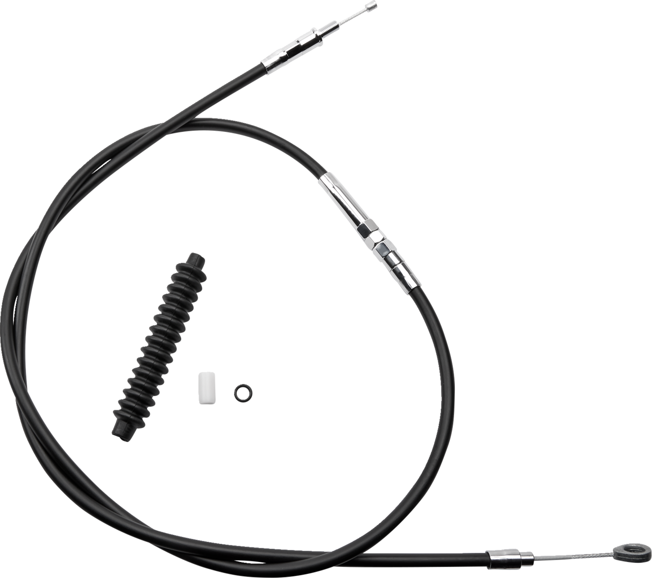 Drag Specialties High-Efficiency Black Vinyl Clutch Cable - 64-7/16"