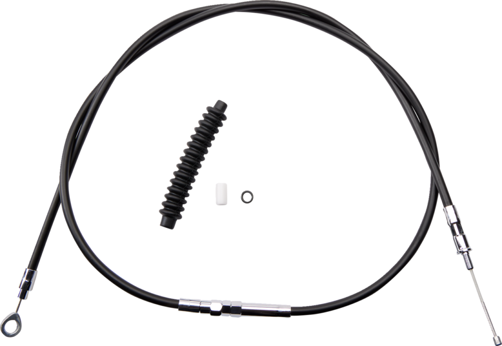 Drag Specialties High-Efficiency Black Vinyl Clutch Cable - 70-7/16"