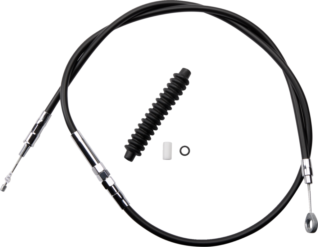 Drag Specialties High-Efficiency Black Vinyl Clutch Cable - 57-11/16"