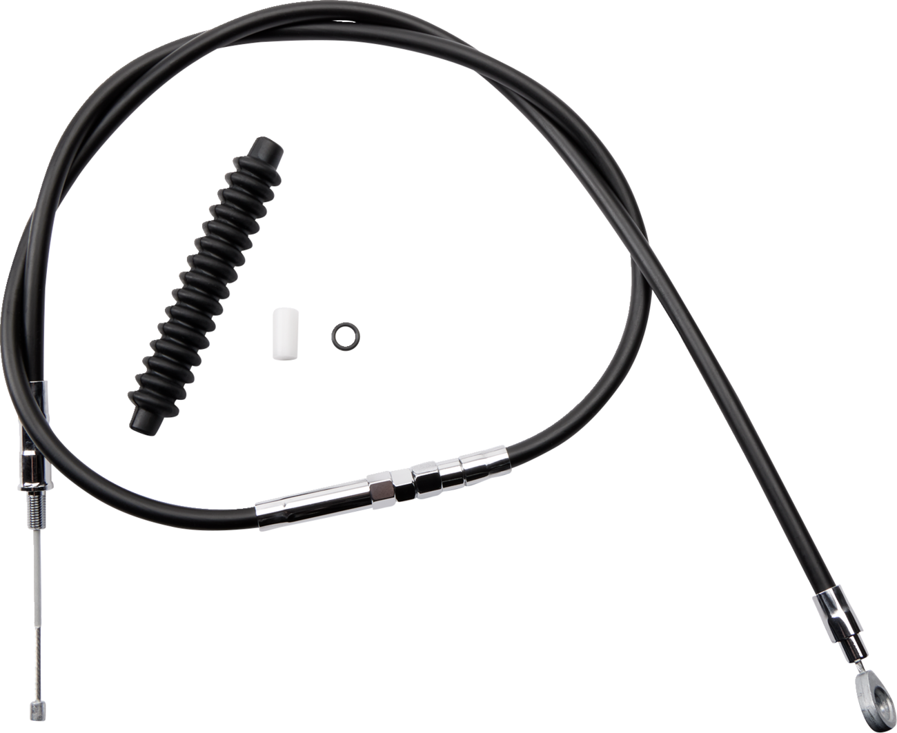 Drag Specialties High-Efficiency Black Vinyl Clutch Cable - 54-3/4"