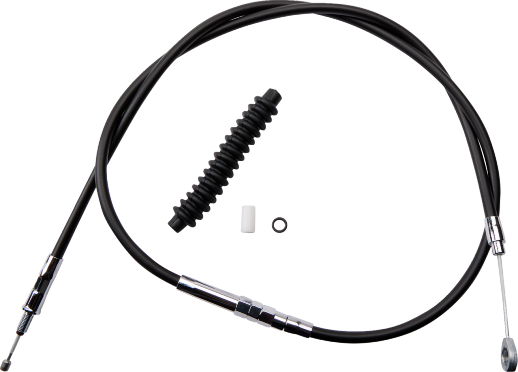 Drag Specialties High-Efficiency Black Vinyl Clutch Cable - 58-11/16"
