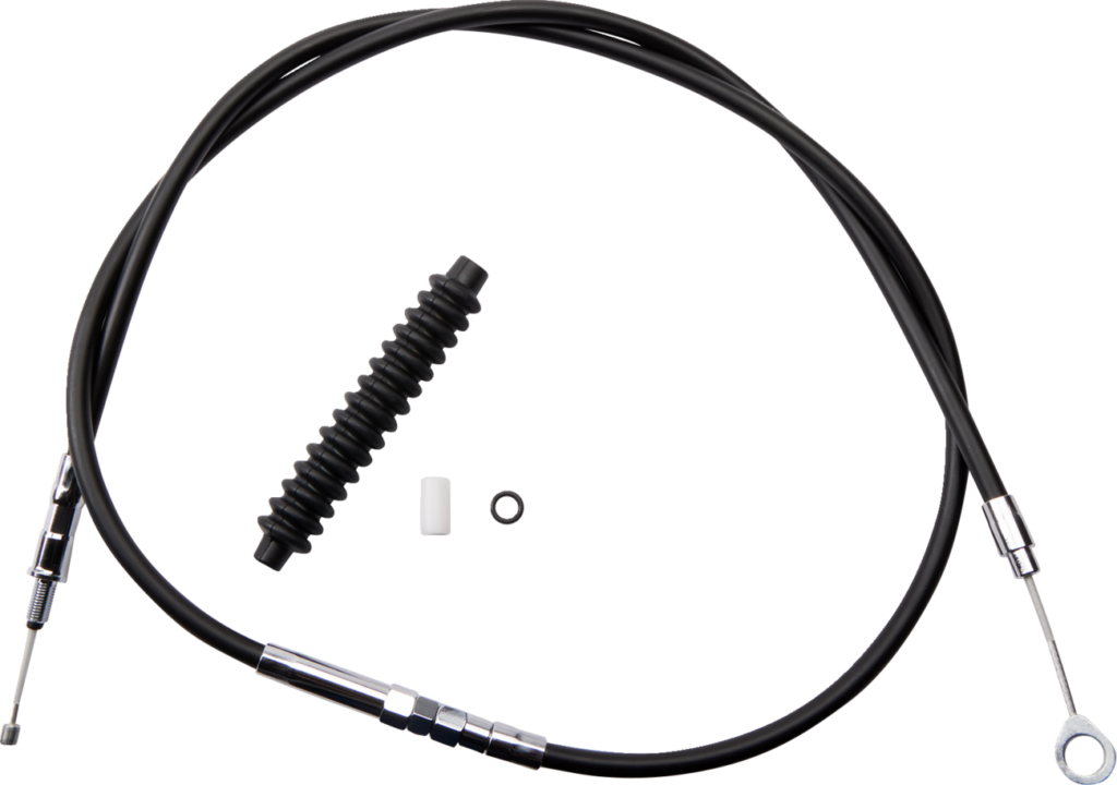 Drag Specialties High-Efficiency Black Vinyl Clutch Cable - 60-11/16"