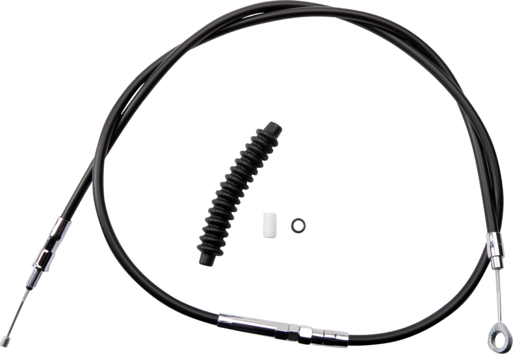 Drag Specialties High-Efficiency Black Vinyl Clutch Cable - 62-11/16"