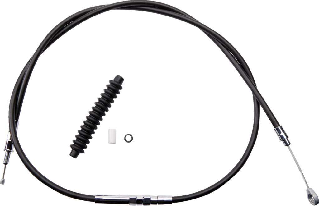 Drag Specialties High-Efficiency Black Vinyl Clutch Cable - 64-11/16"
