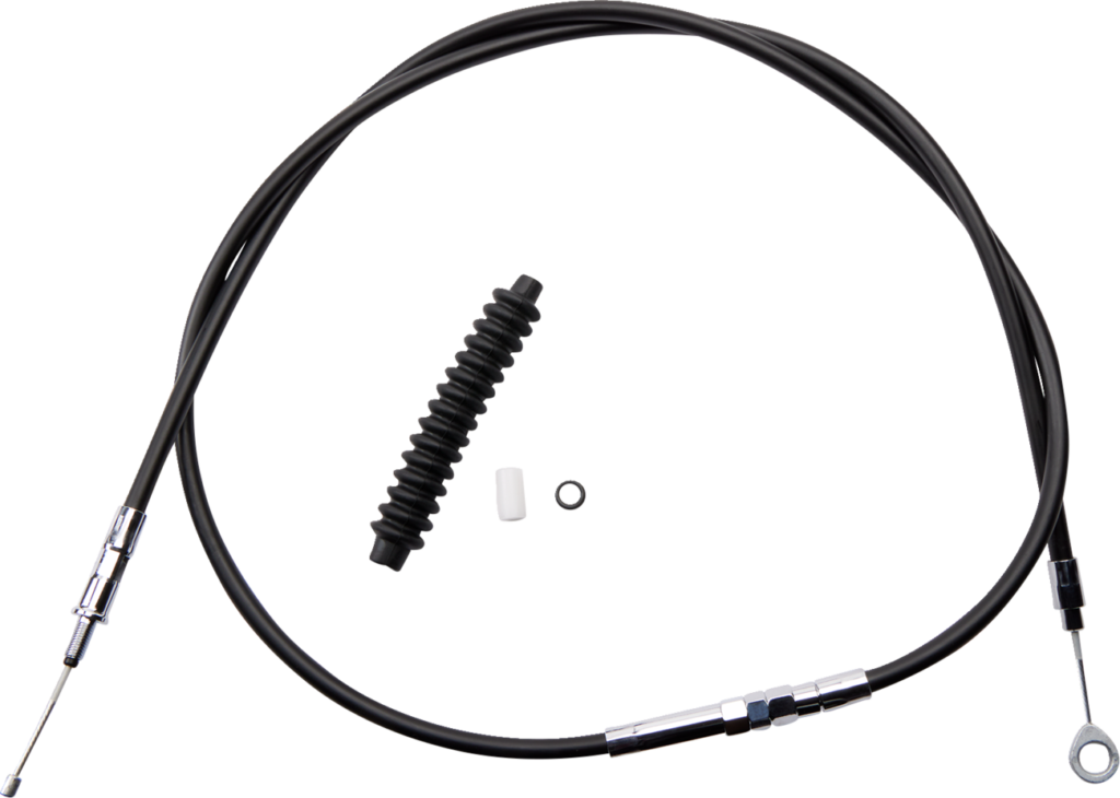 Drag Specialties High-Efficiency Black Vinyl Clutch Cable - 68-11/16"