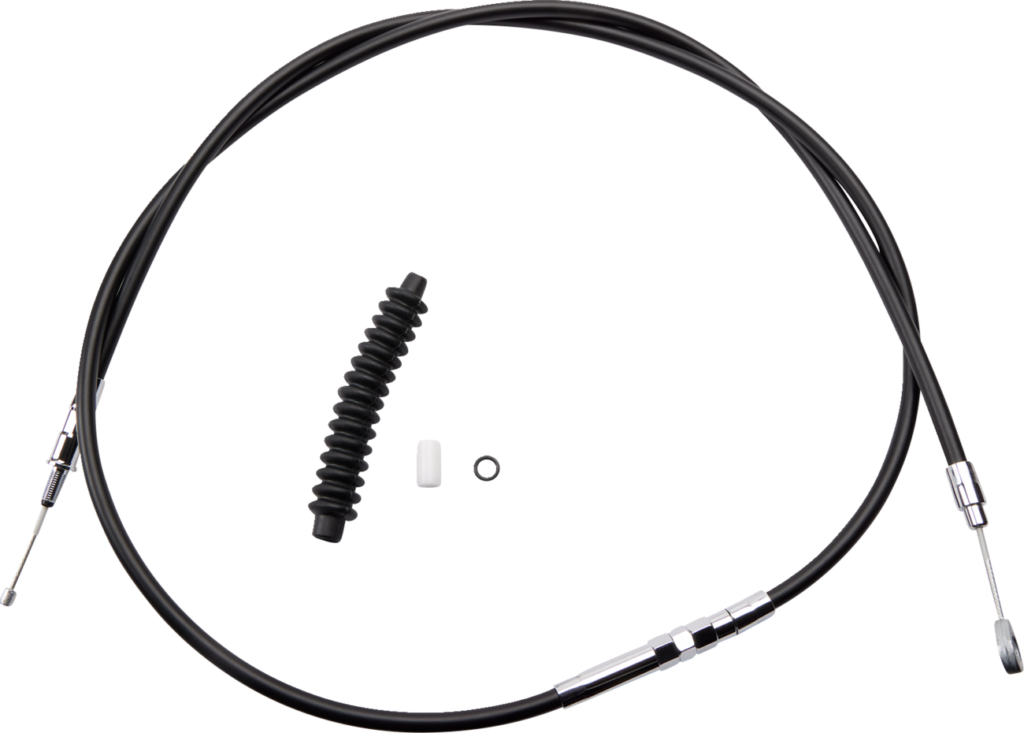 Drag Specialties High-Efficiency Black Vinyl Clutch Cable - 76-11/16"
