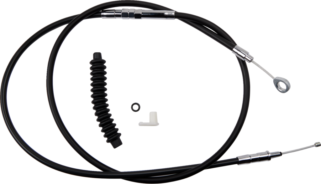 Drag Specialties High-Efficiency Black Vinyl Clutch Cable - 64-11/16"