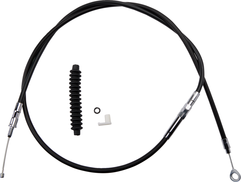 Drag Specialties High-Efficiency Black Vinyl Clutch Cable - 68-11/16"