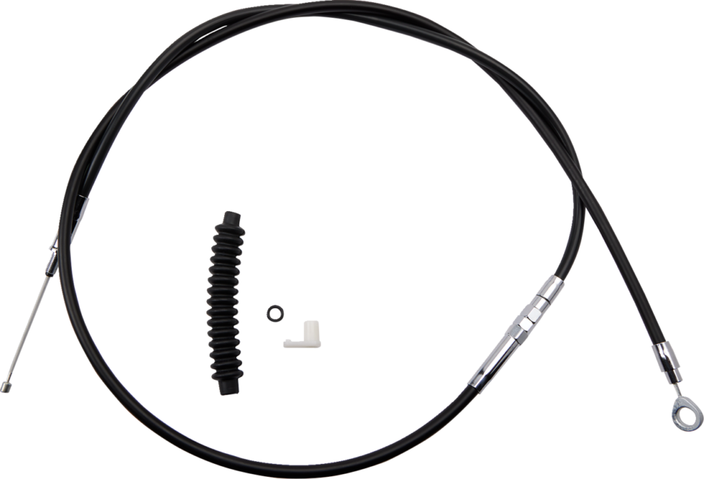 Drag Specialties High-Efficiency Black Vinyl Clutch Cable - 70-11/16"