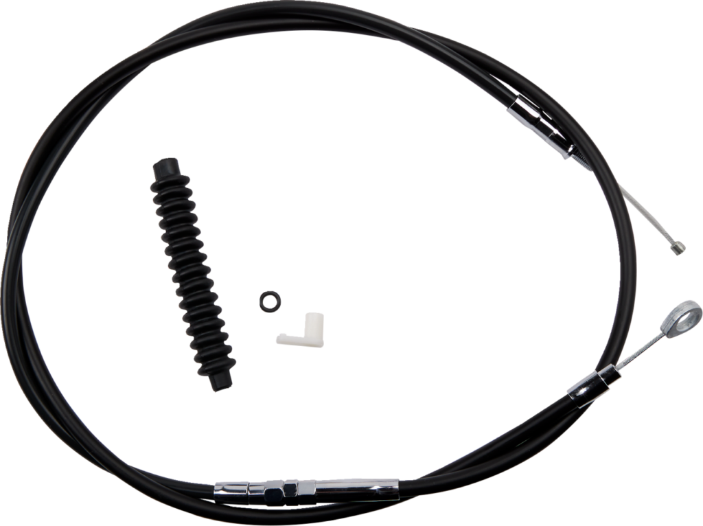 Drag Specialties High-Efficiency Black Vinyl Clutch Cable - 72-11/16"