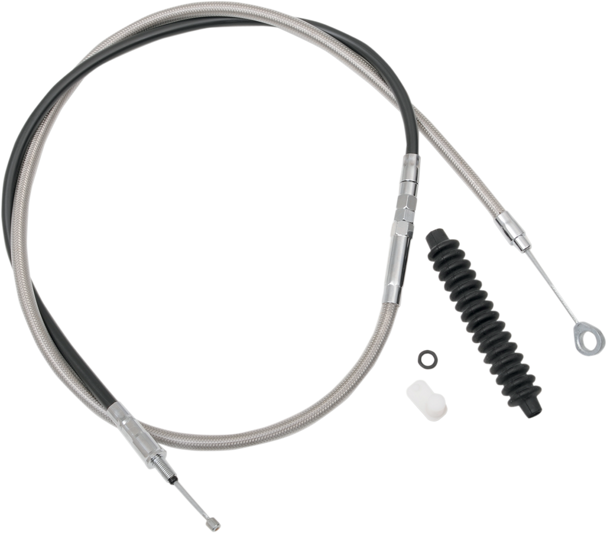 Drag Specialties High-Efficiency Braided Stainless Steel Clutch Cable - 59-3/4"
