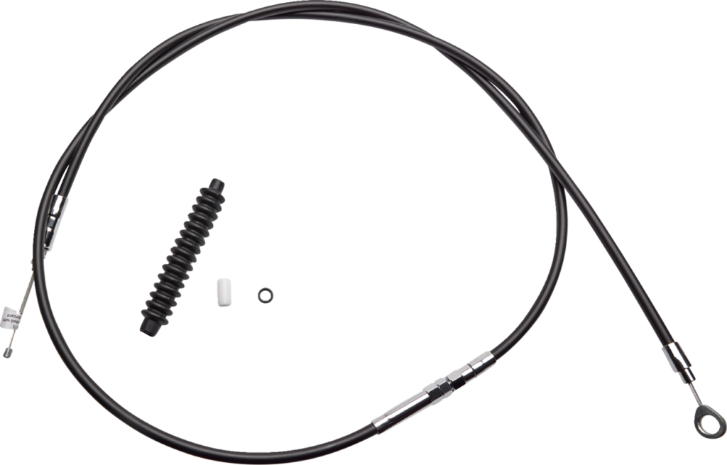 Drag Specialties High-Efficiency Black Vinyl Clutch Cable - 80"
