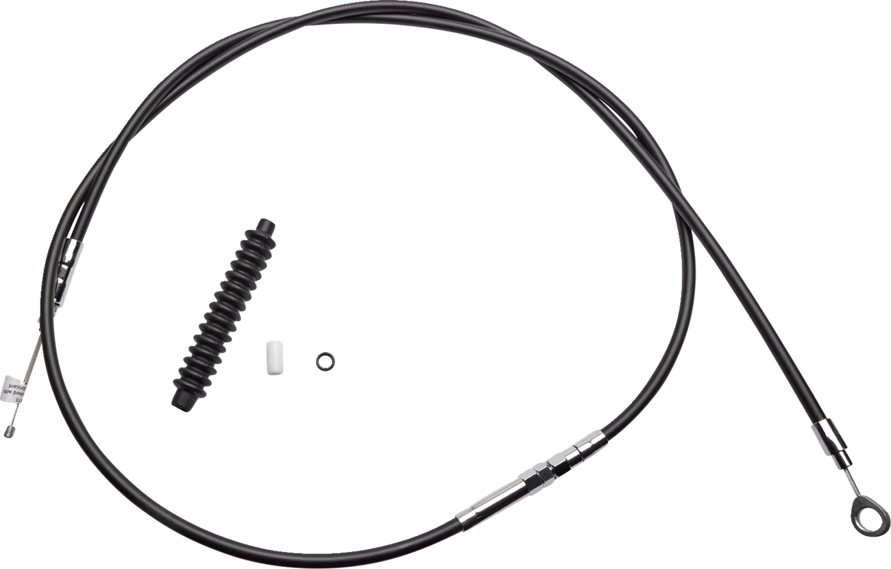 Drag Specialties High-Efficiency Black Vinyl Clutch Cable - 80"